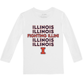 Illinois Fighting Illini Stacked Long-Sleeve Tee Shirt
