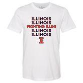 Illinois Fighting Illini Stacked Unisex Tee Shirt
