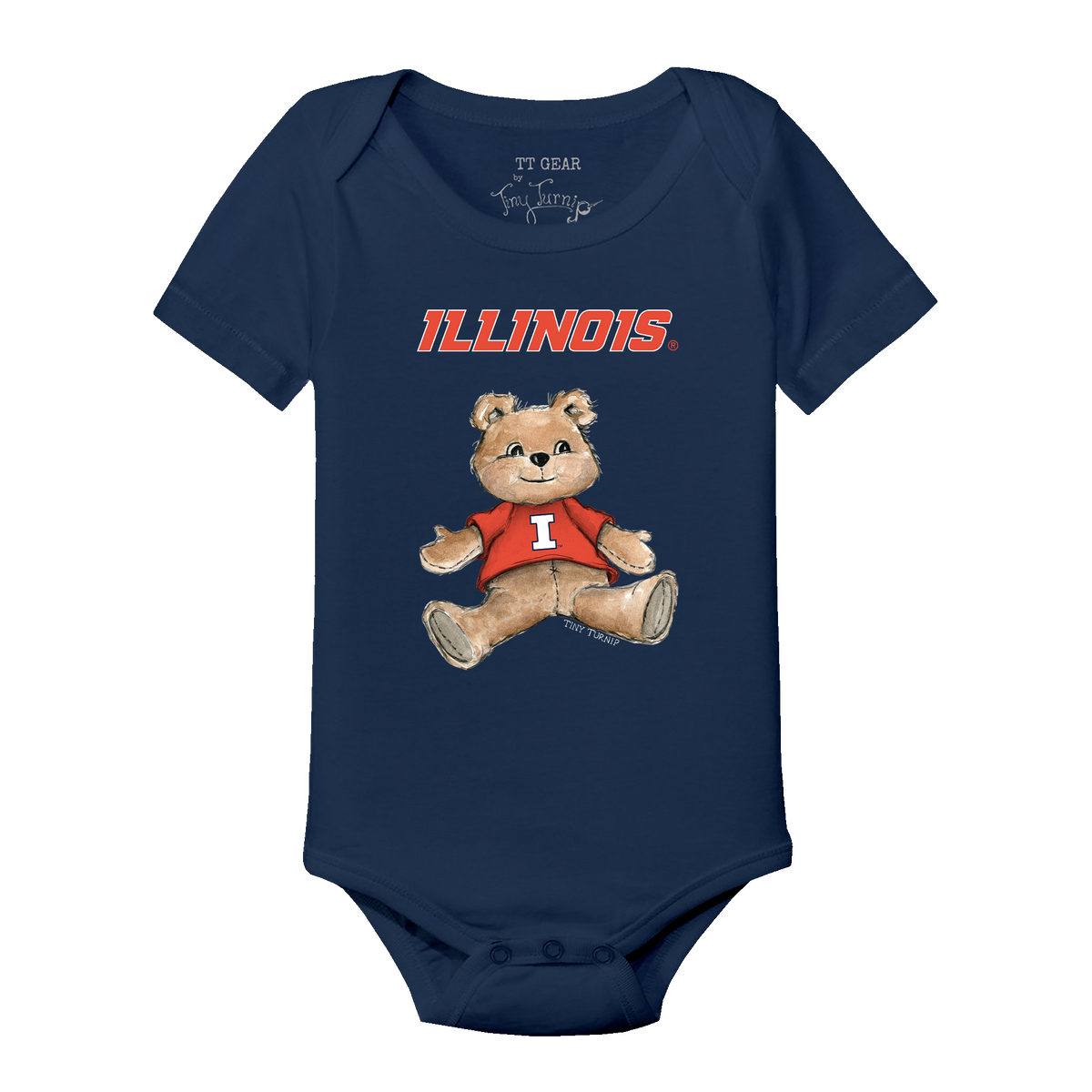 Illinois Fighting Illini Teddy Short Sleeve Snapper