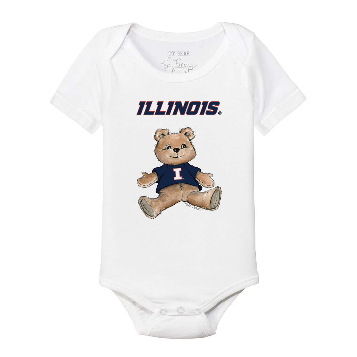 Illinois Fighting Illini Teddy Short Sleeve Snapper