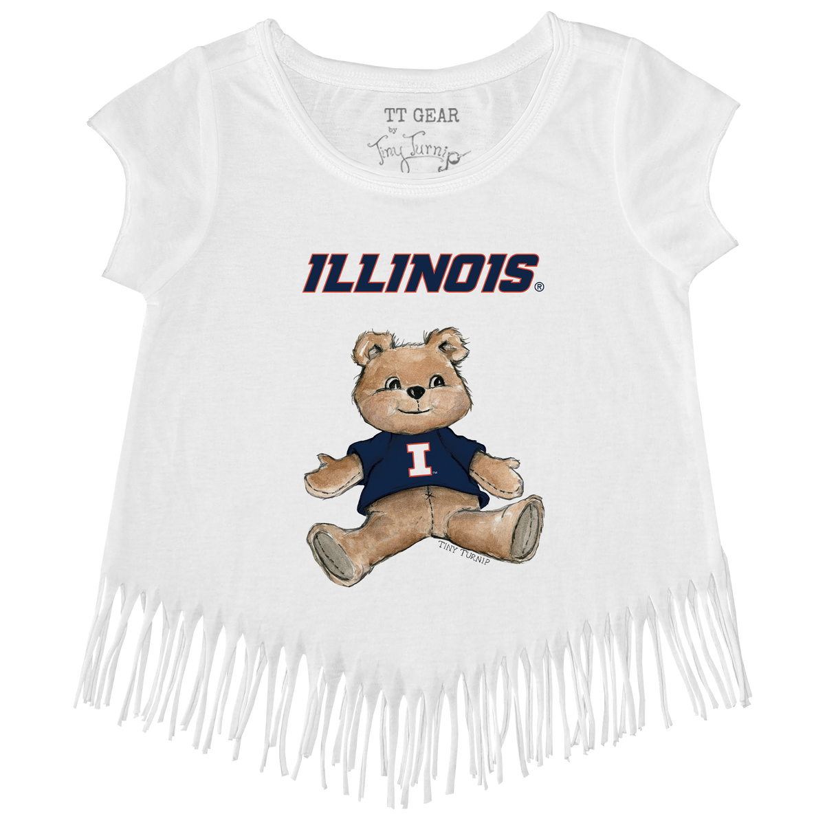 Illinois Fighting Illini Teddy Fringe Tee