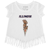 Illinois Fighting Illini Football Triple Scoop Fringe Tee