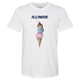 Illinois Fighting Illini Triple Scoop Unisex Tee Shirt