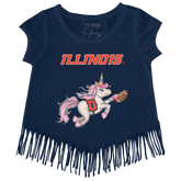 Illinois Fighting Illini Unicorn Fringe Tee