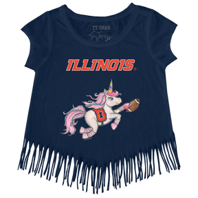 Illinois Fighting Illini Unicorn Fringe Tee