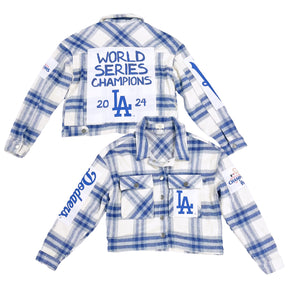 LA Dodgers Chelsea Freeman World Series Champs Flannel