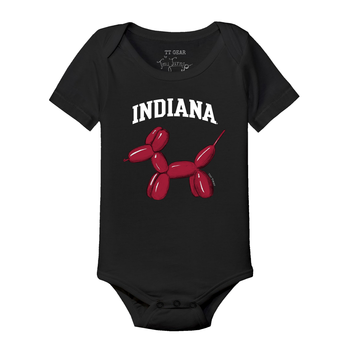Indiana Hoosiers Balloon Dog Short Sleeve Snapper