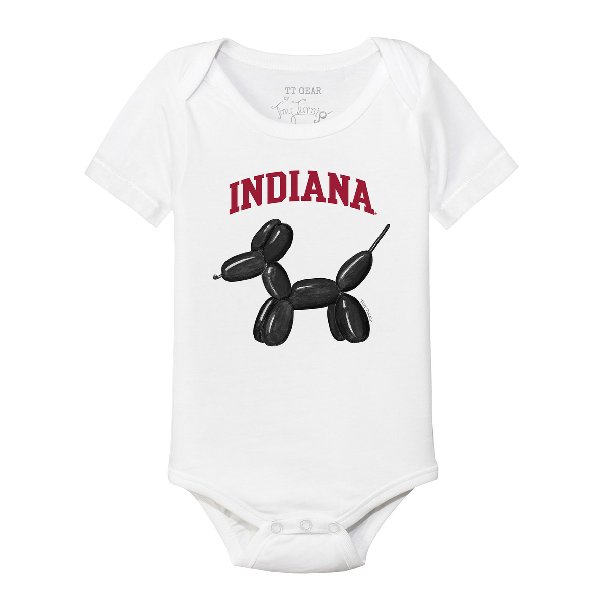 Indiana Hoosiers Balloon Dog Short Sleeve Snapper