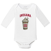 Indiana Hoosiers Latte Long-Sleeve Snapper