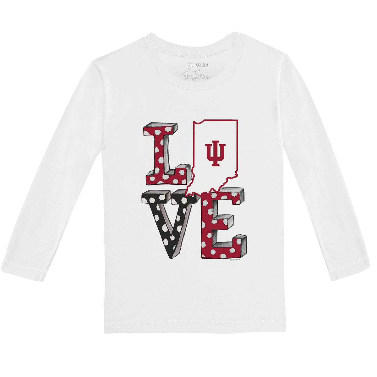 Indiana Hoosiers LOVE Long-Sleeve Tee Shirt