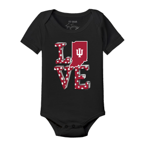 Indiana Hoosiers LOVE Short Sleeve Snapper