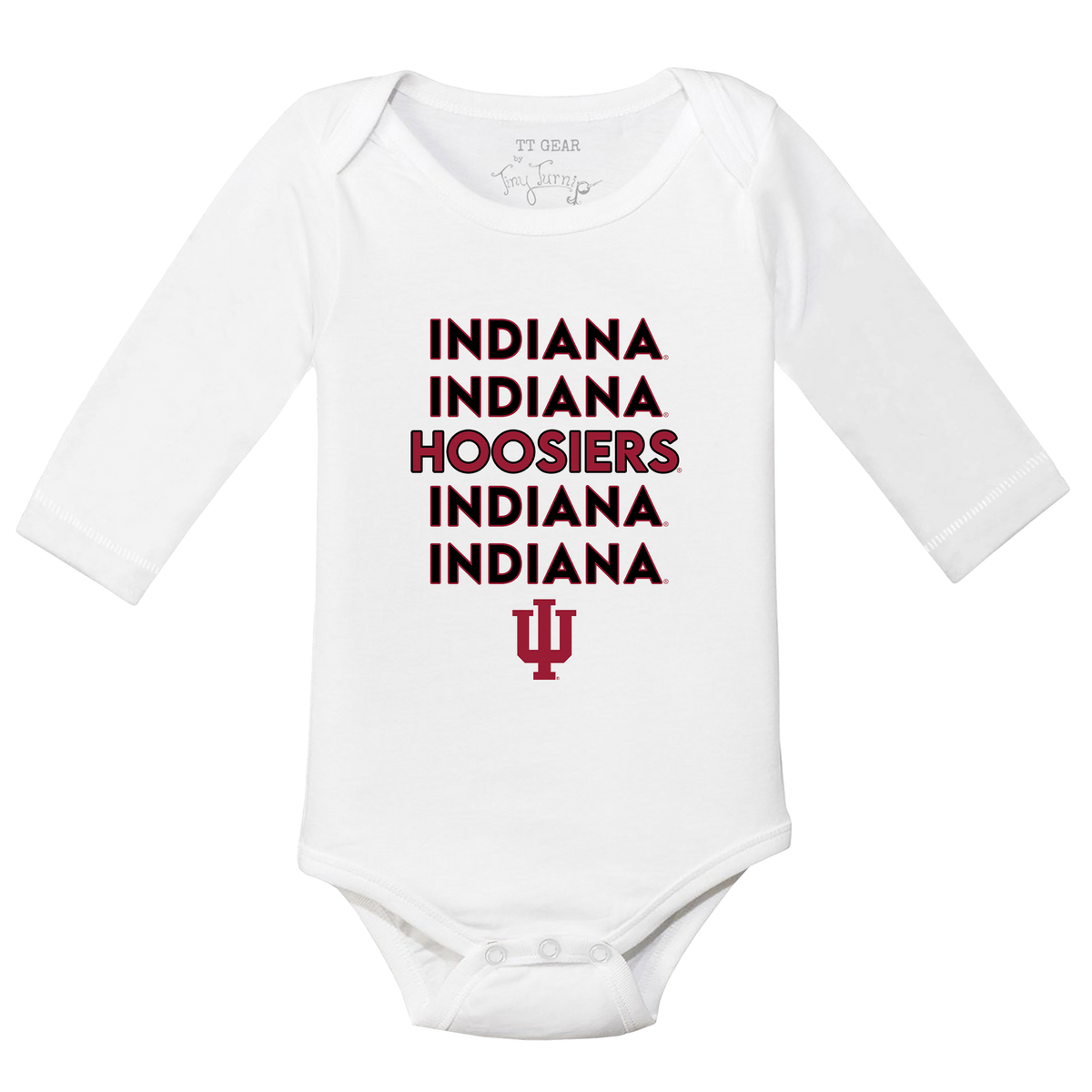 Indiana Hoosiers Stacked Long-Sleeve Snapper