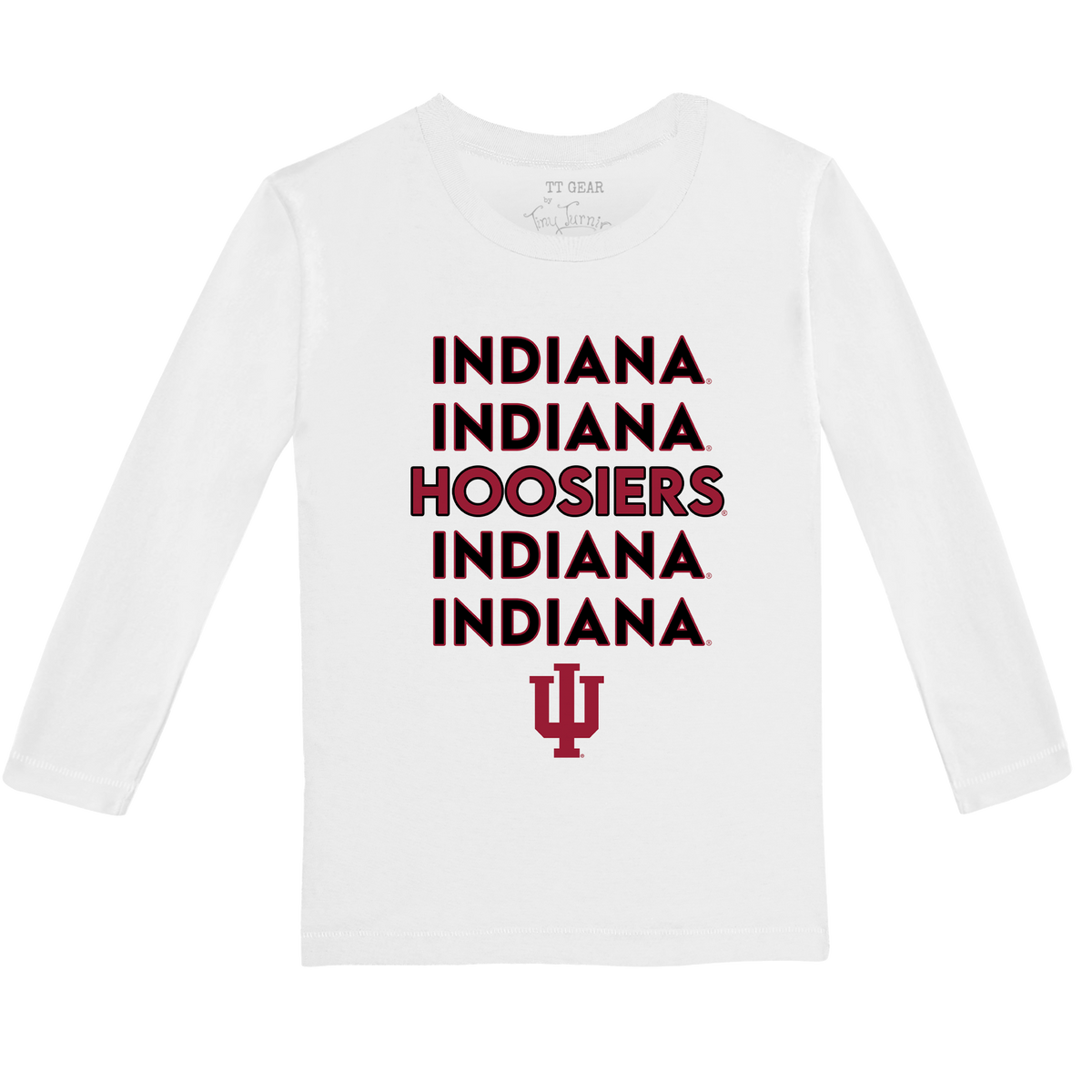 Indiana Hoosiers Stacked Long-Sleeve Tee Shirt