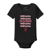Indiana Hoosiers Stacked Short Sleeve Snapper