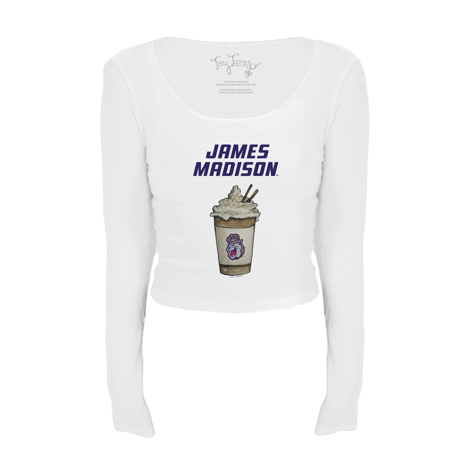 James Madison Dukes Latte Women's Lucy Long Sleeve