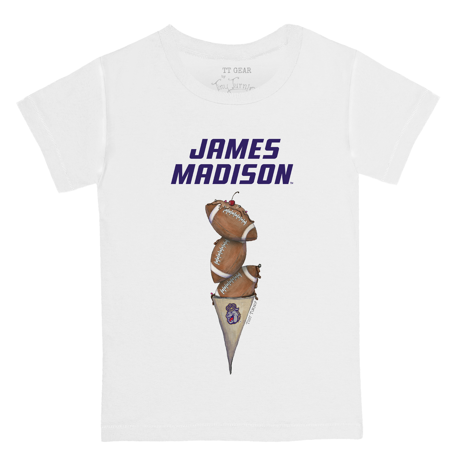 James Madison Dukes Football Triple Scoop Kid's Tee Shirt