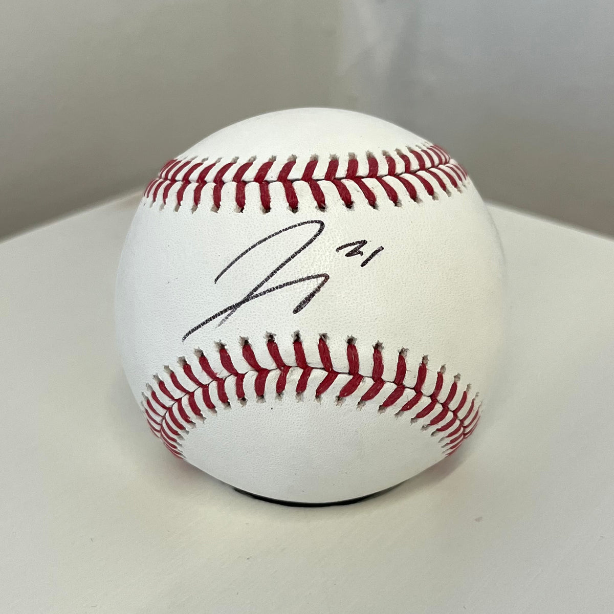 Tampa Bay Rays Jonny DeLuca Signed Baseball Auction