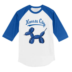 Kansas City Royals Balloon Dog 3/4 Royal Blue Sleeve Raglan