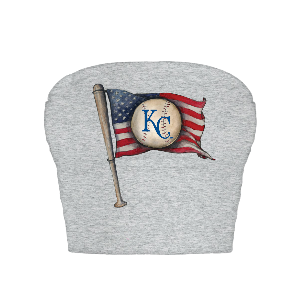 Kansas City Royals Baseball Flag Crop Tube Top