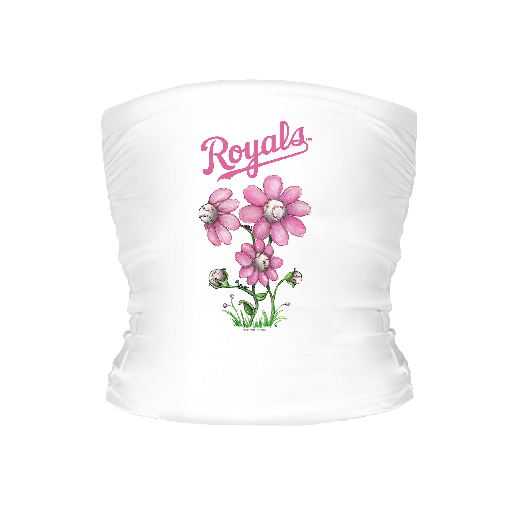 Kansas City Royals Blooming Baseball Tube Top - Tiny Turnip