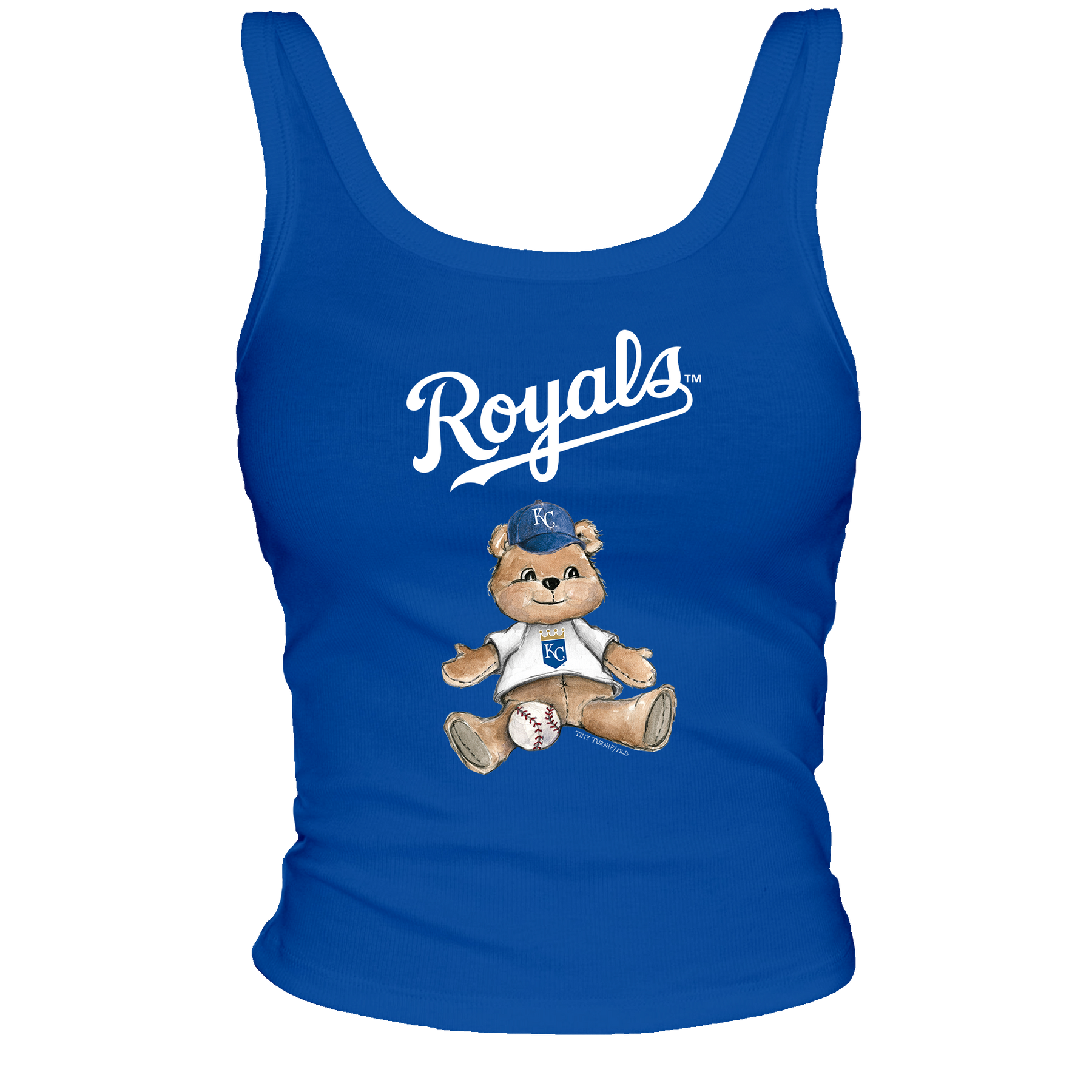Kansas City Royals Teddy Ribbed Tank - Tiny Turnip