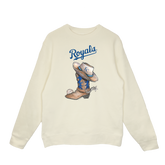 Kansas City Royals Cowboy Boot Crewneck Sweatshirt