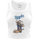 Kansas City Royals Cowboy Boot Crop Tank - Tiny Turnip
