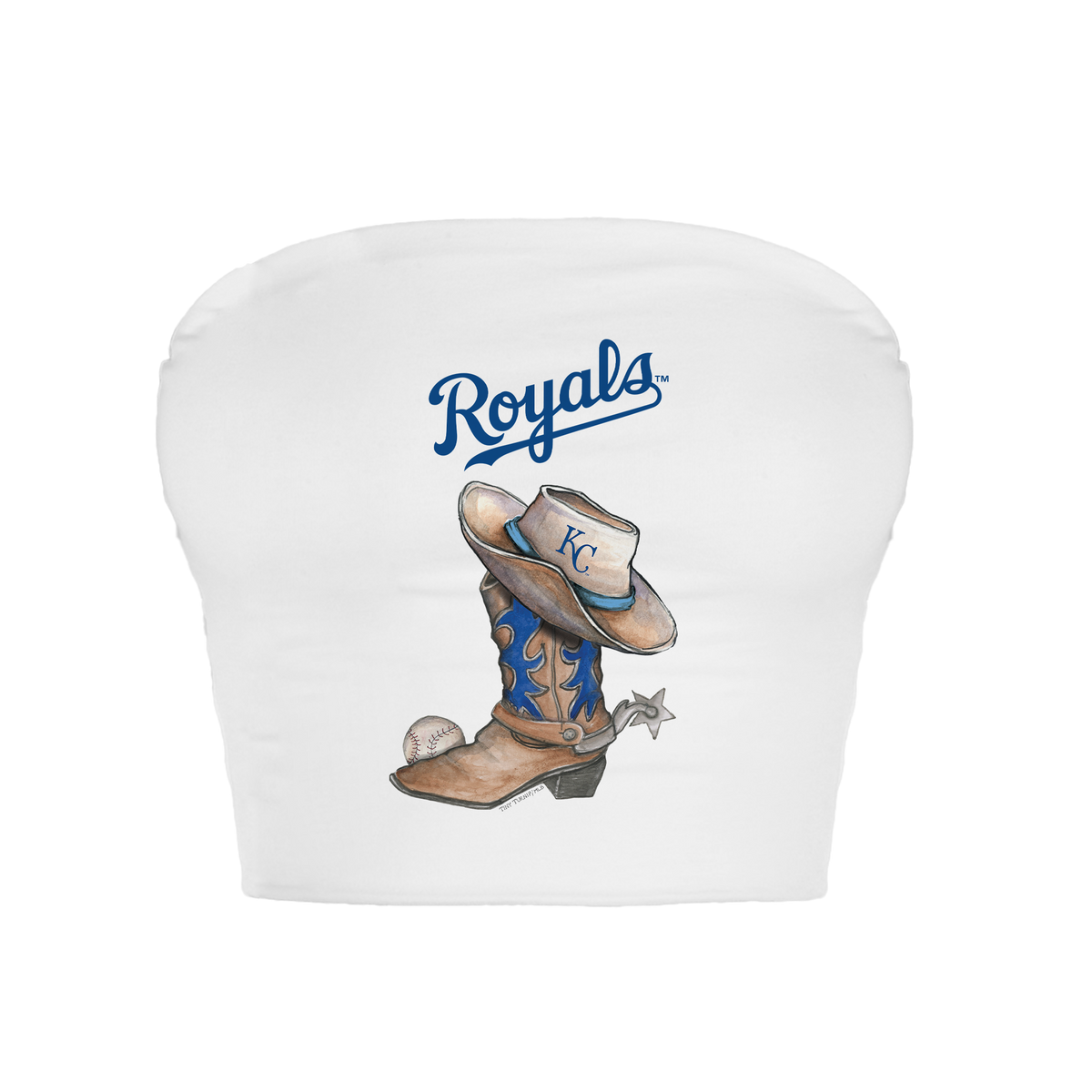 Kansas City Royals Cowboy Boot Crop Tube Top
