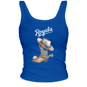 Kansas City Royals Cowboy Boot Ribbed Tank - Tiny Turnip
