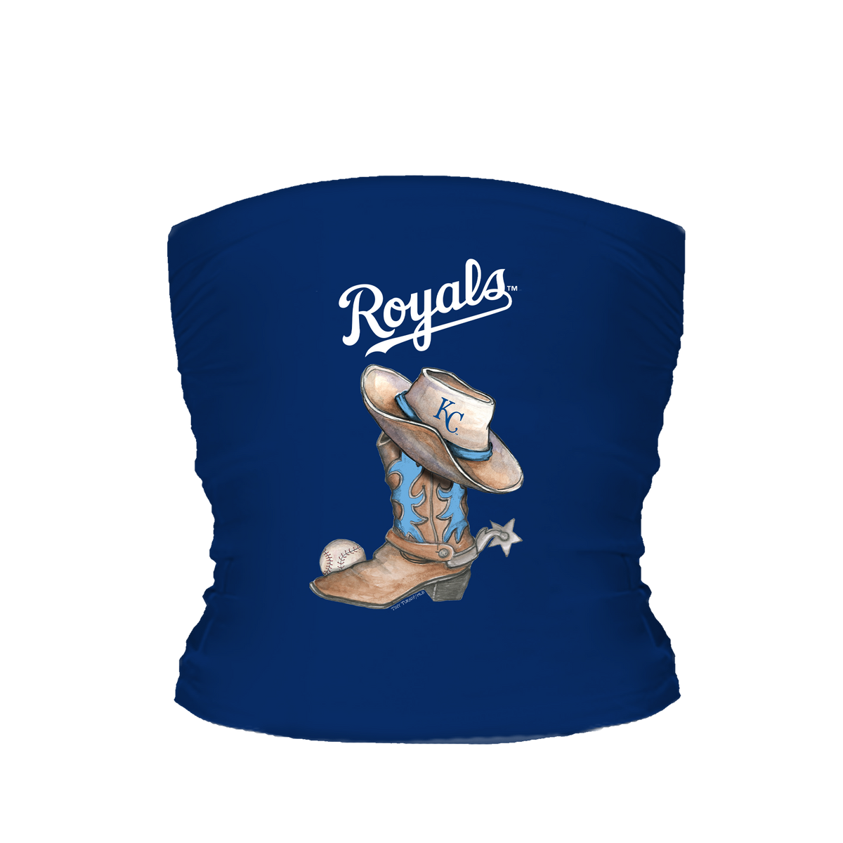 Kansas City Royals Cowboy Boot Tube Top - Tiny Turnip