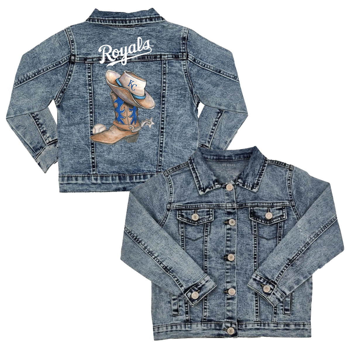 Kansas City Royals Cowboy Boot Kid's Denim Jacket