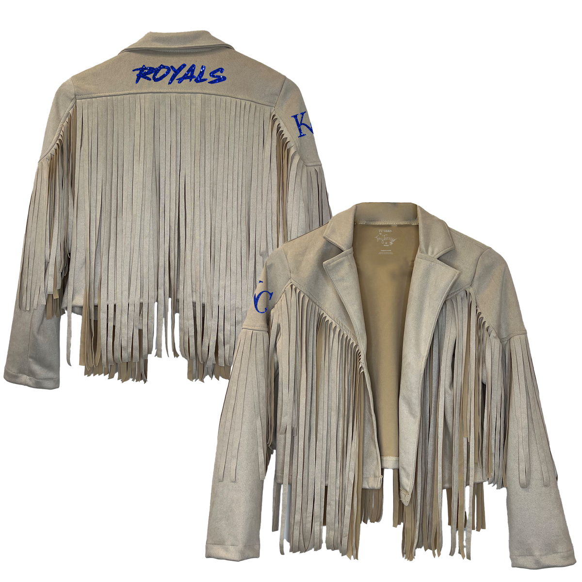 Kansas City Royals Farrah Fringe Jacket --(ships after 8/11)