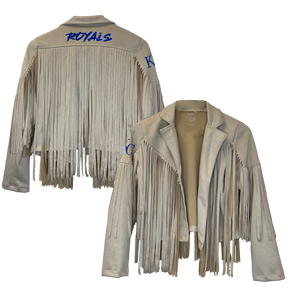 Kansas City Royals Farrah Fringe Jacket --(ships after 8/11)