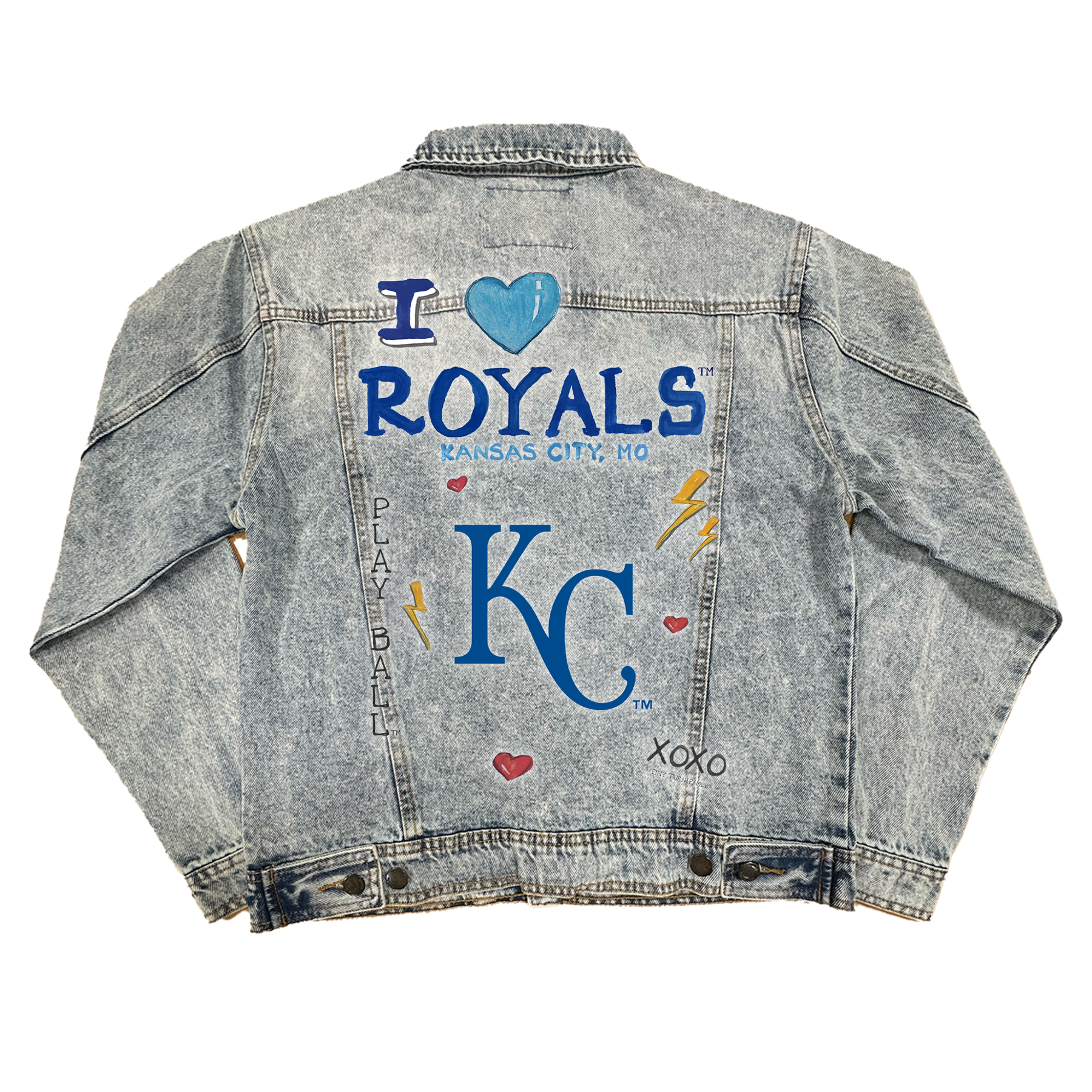 I Heart Royals Boyfriend Denim Jacket - Tiny Turnip