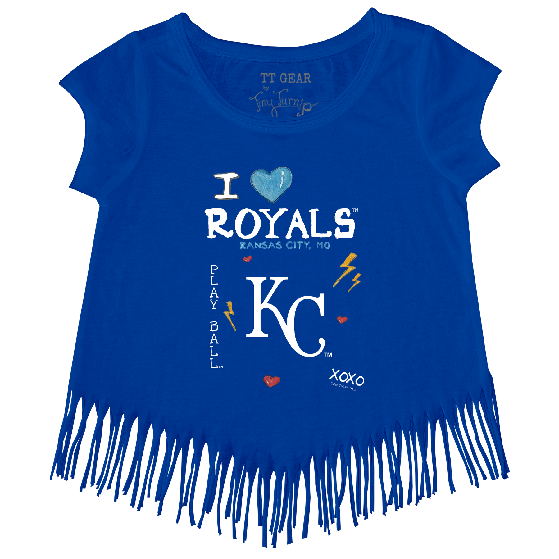 I Heart Royals Fringe Tee - Tiny Turnip