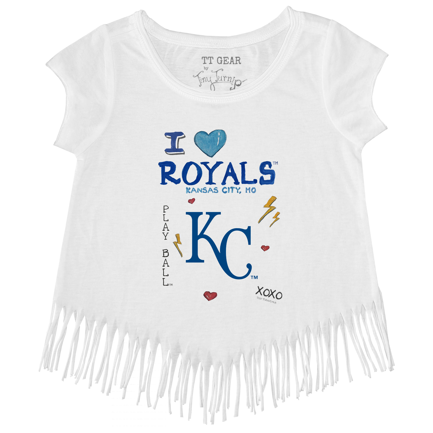 I Heart Royals Fringe Tee - Tiny Turnip
