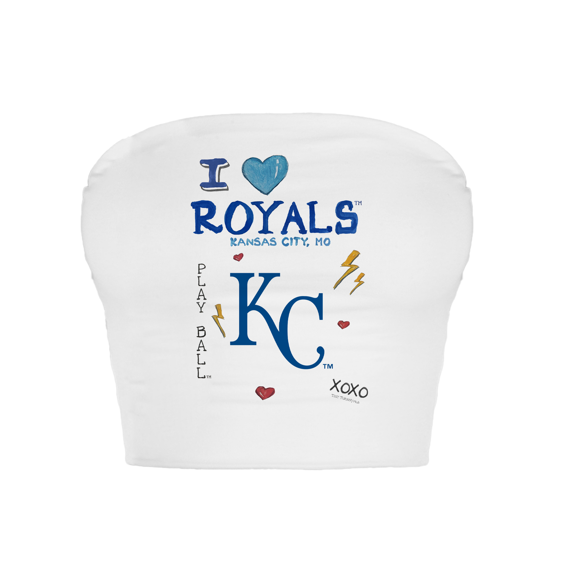 Kansas City Royals I Heart Royals Crop Tube Top