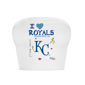 Kansas City Royals I Heart Royals Crop Tube Top