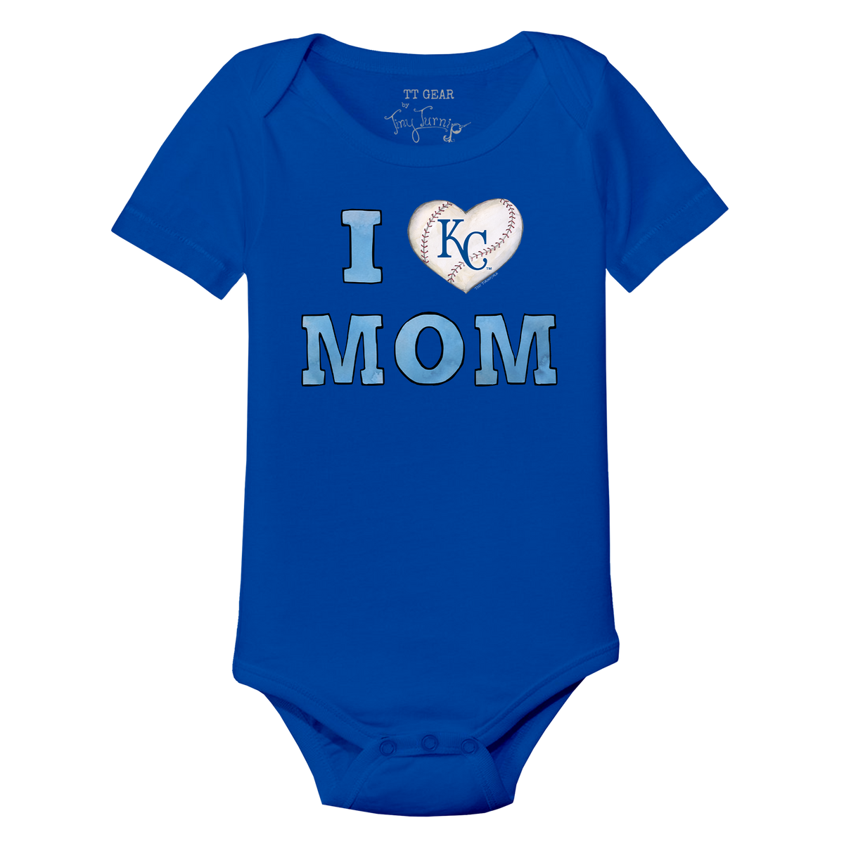 Kansas City Royals I Love Mom Short Sleeve Snapper