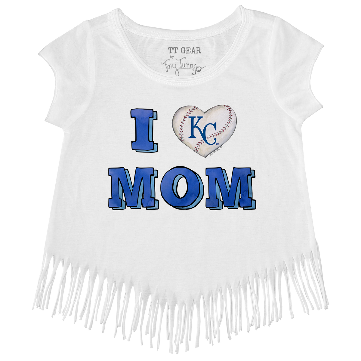Kansas City Royals I Love Mom Fringe Tee