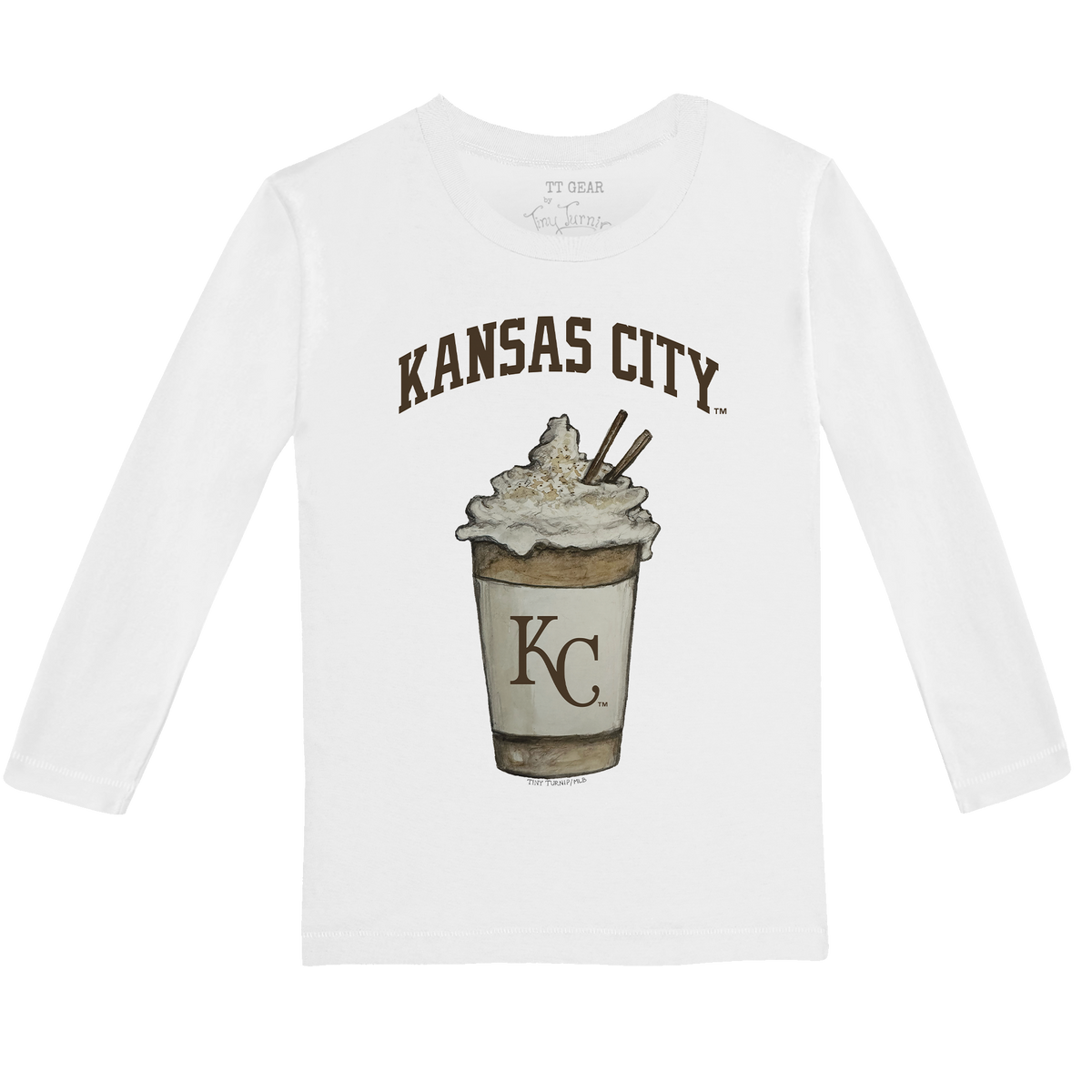 Kansas City Royals Latte Long-Sleeve Tee Shirt