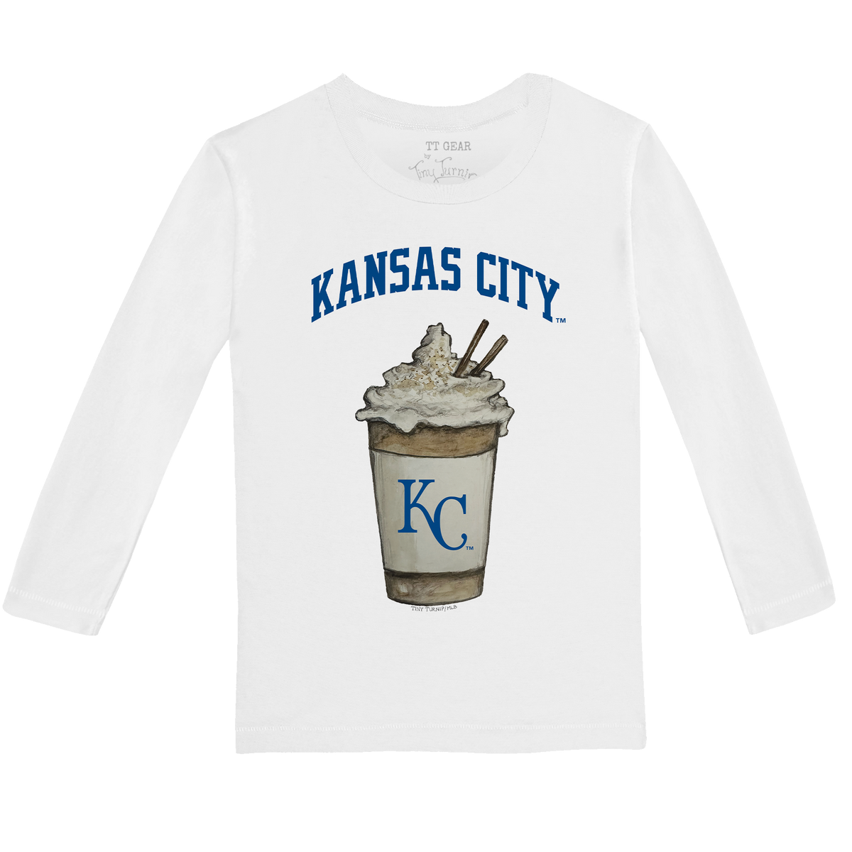 Kansas City Royals Latte Long-Sleeve Tee Shirt