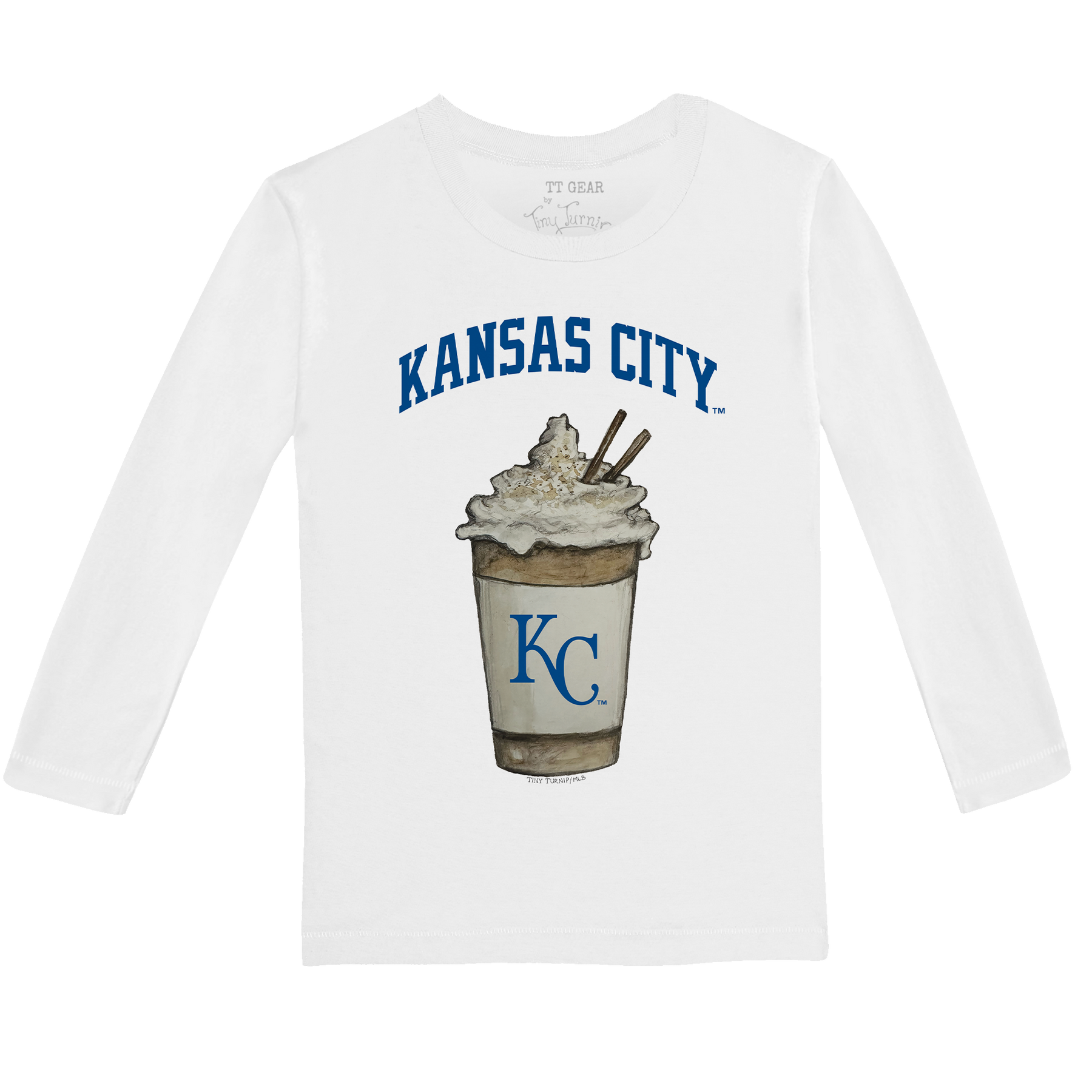 Kansas City Royals Latte Long-Sleeve Tee Shirt