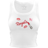 Kansas City Royals Lipstick Crop Tank - Tiny Turnip