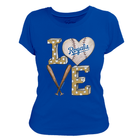 Kansas City Royals Baseball LOVE Tee Shirt