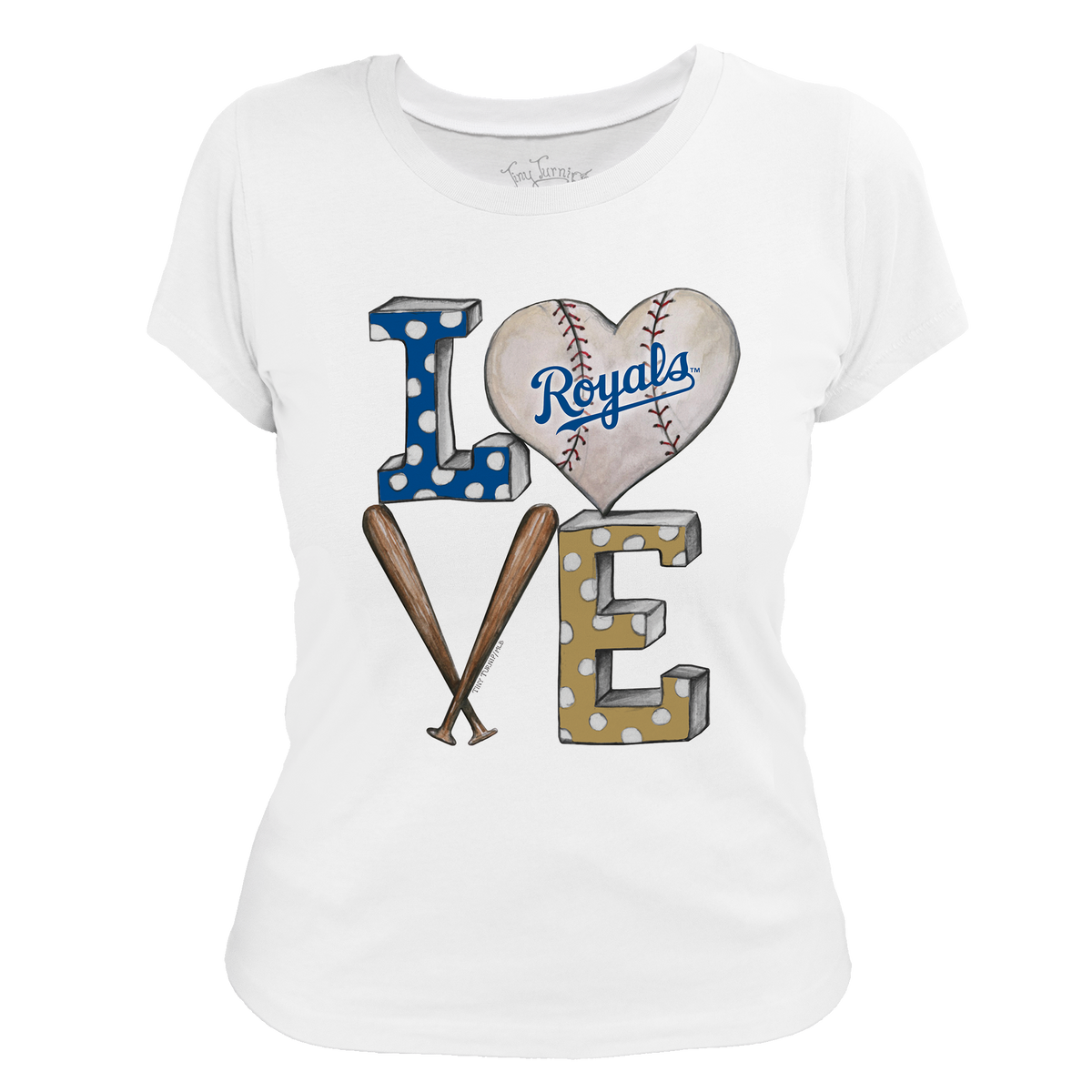 Kansas City Royals Baseball LOVE Tee Shirt