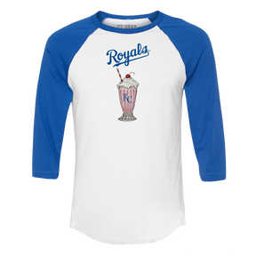Kansas City Royals Milkshake 3/4 Royal Blue Sleeve Raglan