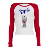 Kansas City Royals Milkshake Roxy Raglan Long Sleeve
