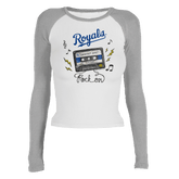Kansas City Royals Mixtape Roxy Raglan Long Sleeve
