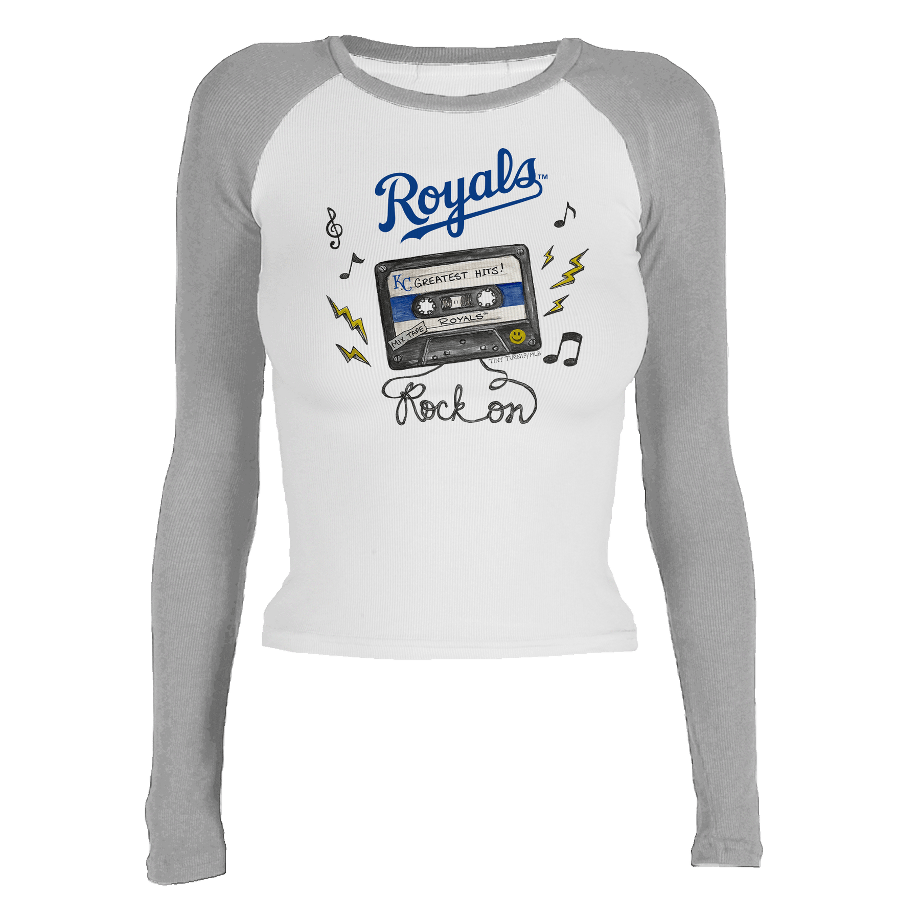 Kansas City Royals Mixtape Roxy Raglan Long Sleeve